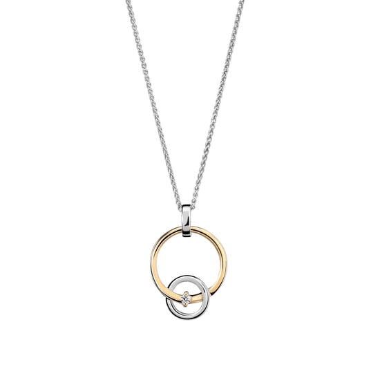 Orphelia 'Antoine' Dames 925 Sterling Zilveren Ketting met Hanger - Zilver/Goud ZH-7503/1 - Image 1