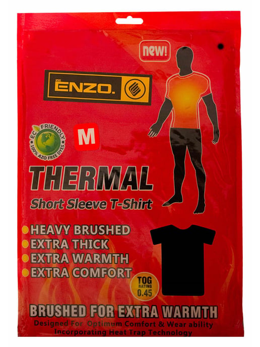 Enzo | Mens Thermal Set Short Sleeve Top & Bottom - Image 4