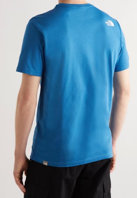 The North Face Heren SS Simple Dome T Shirt Bomber Blauw - Image 2