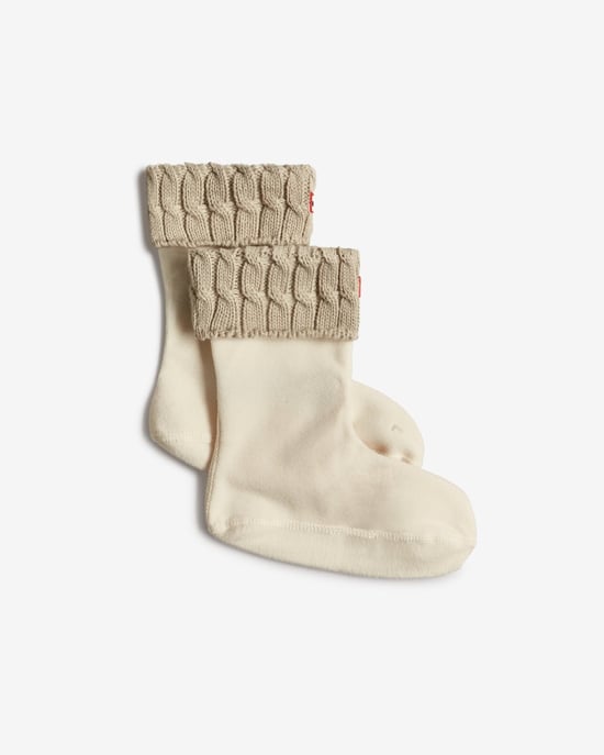 Hunter Unisex Recycled 6 Stitch Cable Short Boot Sock - Image 1