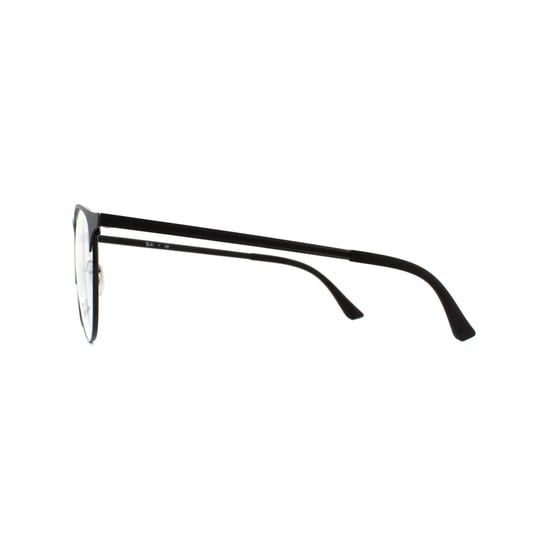 Ray-Ban Round Black Top On Matte Black Unisex Women Glasses Frames