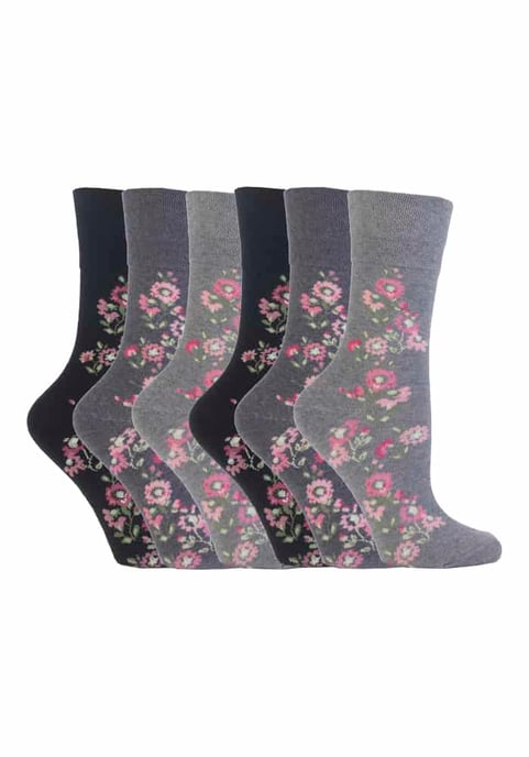Gentle Grip - 6 par icke elastiska Gentle Grip-strumpor för damer - GG45 - Image 1