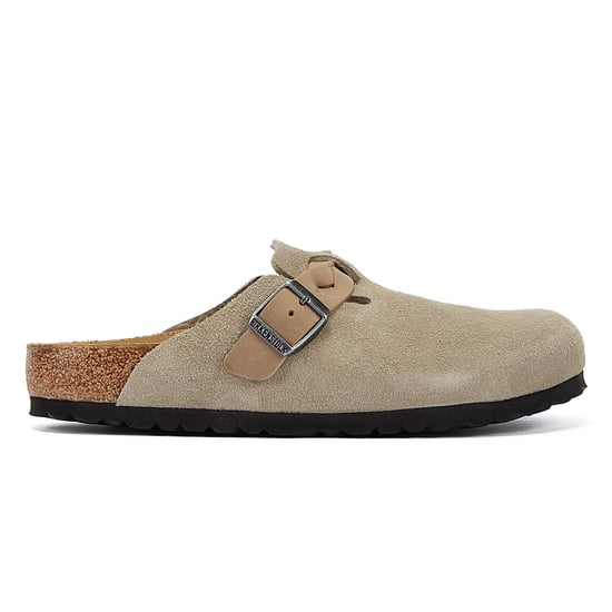 Birkenstock Boston Braided Women's Taupe Suede Clogs - Image 4