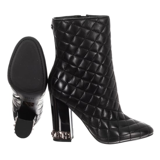 Women's round toe padded finish flat ankle boots FLLDE3LEA10