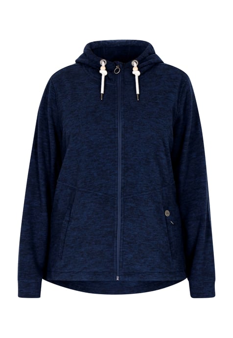 Dreimaster Fleece jas Dames marine gem - Image 1
