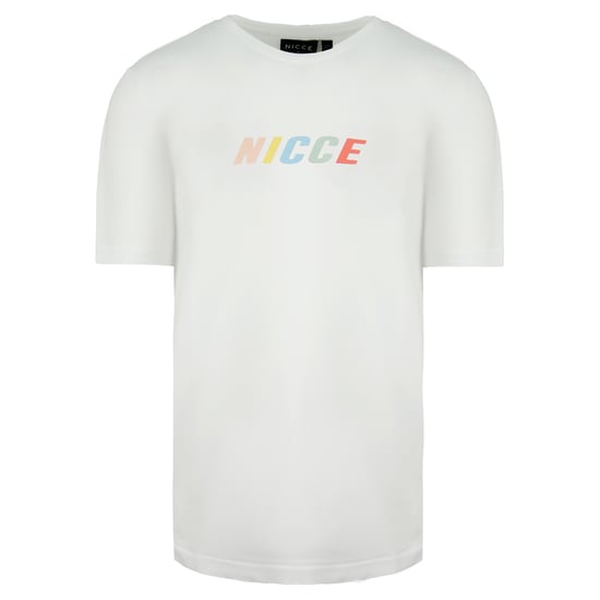 Nicce Short Sleeve Round Neck White Mens Myriad T-Shirt 211 1 09 09 0002