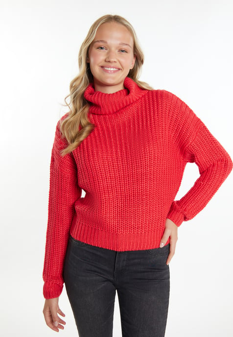 Mymo Knitted pullover women red - Image 3