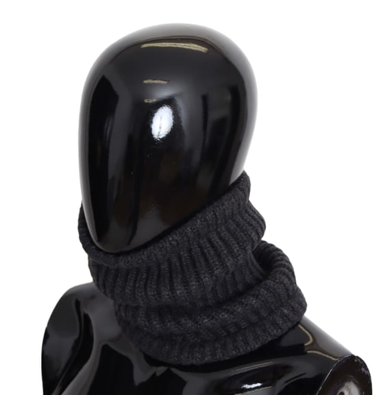 Dolce & Gabbana Zwarte Heren Balaclava Kasjmier Gebreide Nekwrap Hoed - Image 4