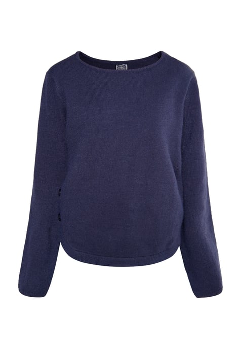 Dreimaster Knitted pullover women marine - Image 1