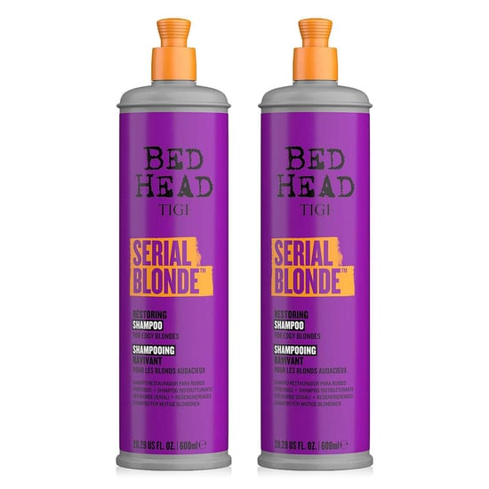 Tigi Serial Blonde Shampoo For Damaged Blonde Hair 600ml 2pk