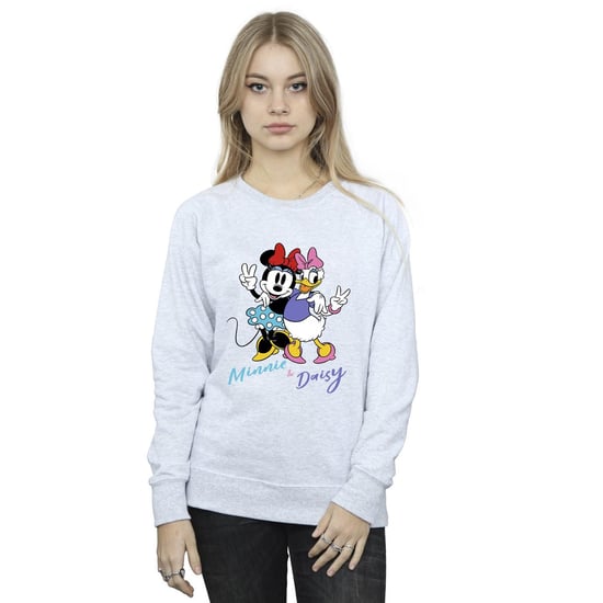 Disney Womens/Ladies Minnie Mouse And Daisy Sweatshirt (Sports Grey) - Image 2