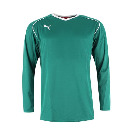 Puma  V5.08 Long Sleeve V-Neck Green Mens Football Top 700472 05M - Image 1