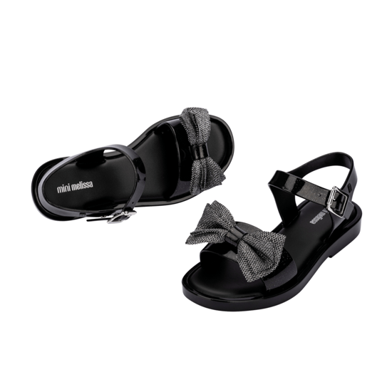 Possession Glitter Black Sandals