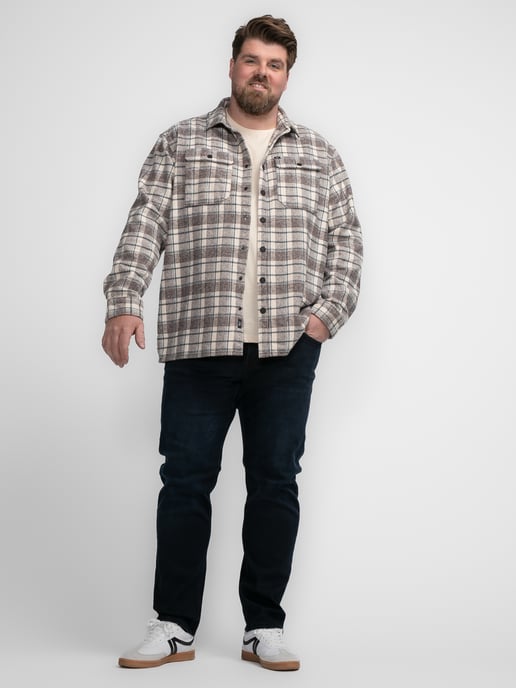 Petrol Industries - Heren Plus Size Geruit Overhemd Southeast - Bruin - Image 5