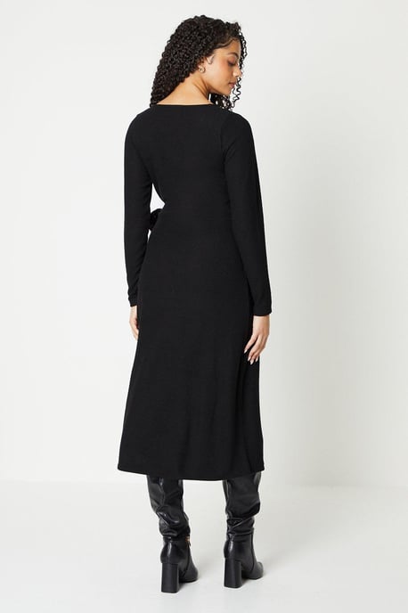 Soft Touch Midi Wrap Dress
