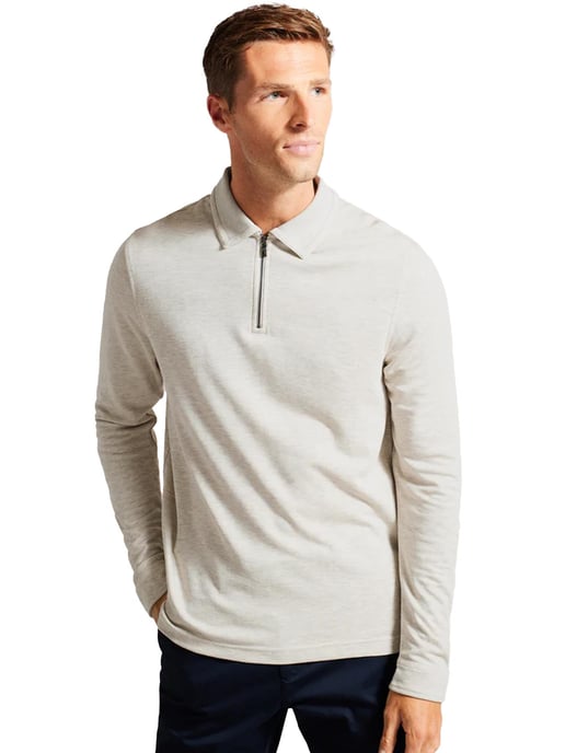 Ted Baker | Mens Long Sleeve Polo Shirt - Karpol - Image 1