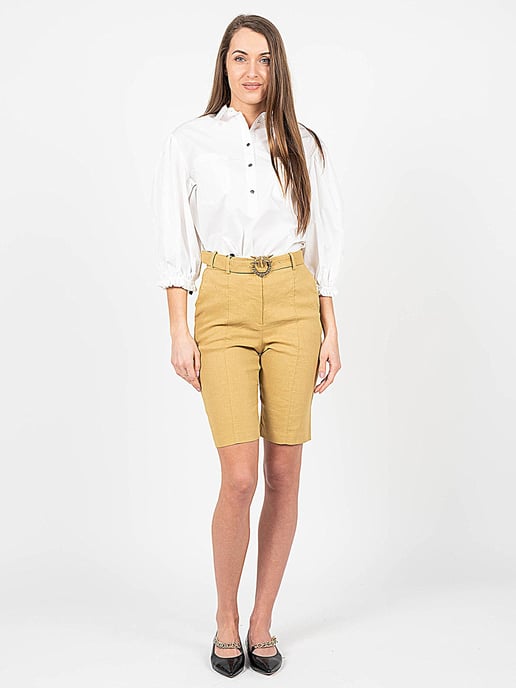 Pinko Shorts Bellona Woman's Beige - Image 2