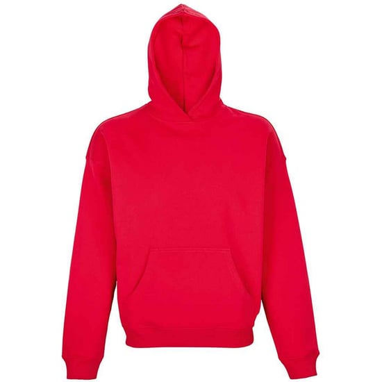 SOLS Unisex Adult Connor Oversized Hoodie (Bright Red) - Image 1