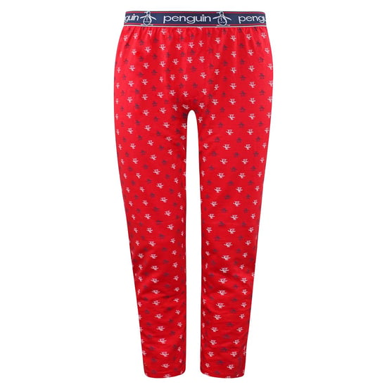 Original Penguin Lounge Jersey Mens Red Pyjamas Bottoms - Image 1