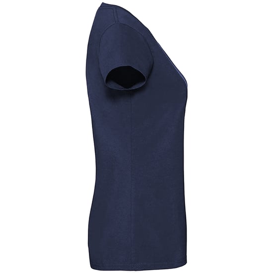 Fruit Of The Loom Vrouwen / Dames Fit Ringgesponnen Premium Tshirt (Marine) - Image 3