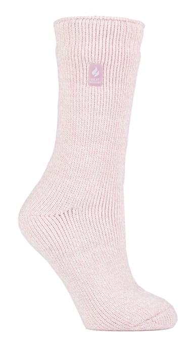 Heat Holders - Ladies Thermal Socks for Winter | Outdoor & Indoor Socks | Cuddly & Fluffy | Gifts for Women - Dusted Pink (Vienna) - Image 1