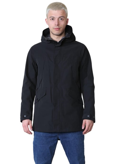 Marks and Spencer Katoen Blend Hooded Mac Stormwear Jacket - Image 1