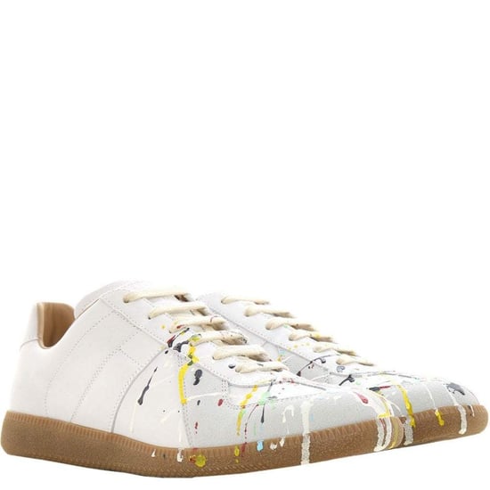 Maison Margiela Men's Painted Sneakers White