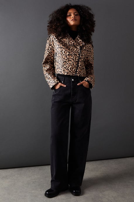 Animal Oversized Biker Jacket