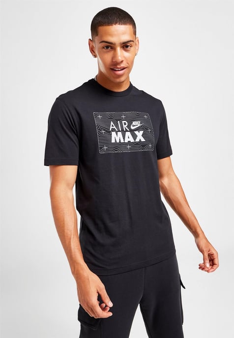 Nike Sportswear Retro Air Max T-Shirt in Black - Image 1
