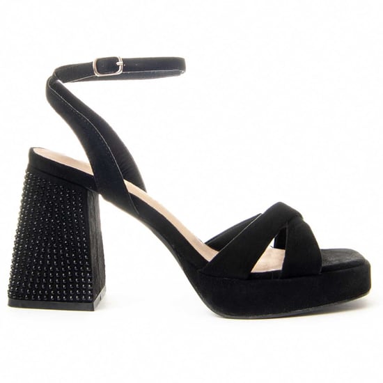 MonteVita Högklackad Sandal Festsand3 Svart - Image 1