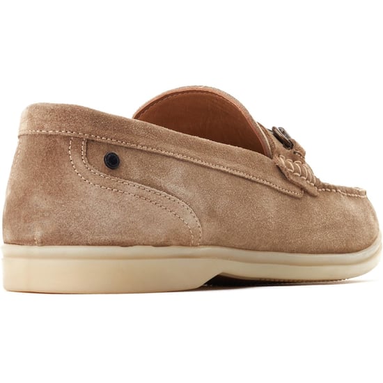 Base London Snapper Leer Heren Sand Loafers - Image 2