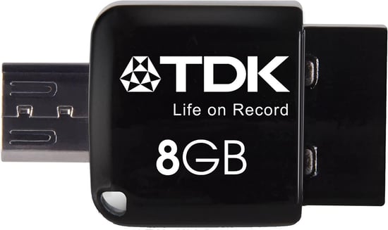 Aquarius Tdk 938472 - Memory 2 in 1 of 8 GB (mini USB to USB 2.0)