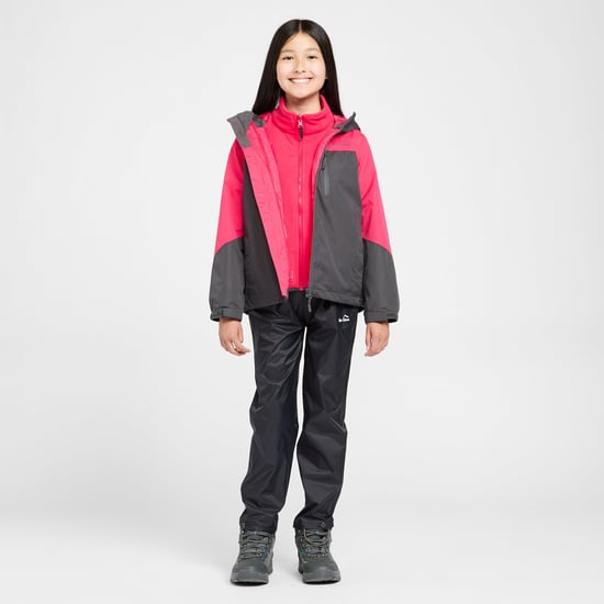 Peter Storm Kids' Lakes 3-in-1 Waterproof Jacket with Insulating Fleece & Hood