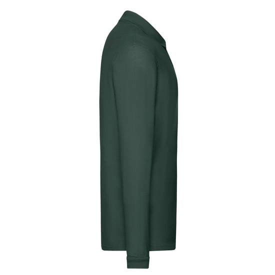 Fruit of the Loom Heren Premium Pique Poloshirt met lange mouwen (Bosgroen) - Image 3