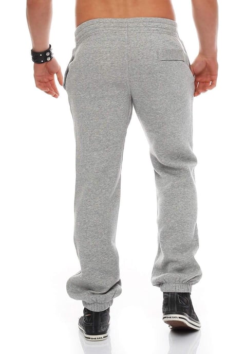NIKE Mens Club Swoosh Cuff Joggers in Grey - Image 3