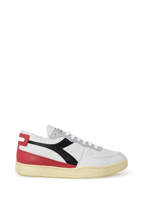 Diadora Heritage Men's Leather Sporty Sneakers in White - Image 1
