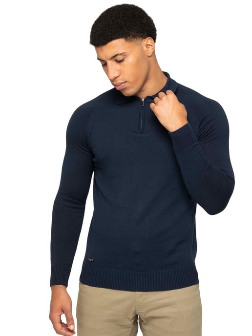 Enzo Milano heren polotrui met halve rits - Image 1