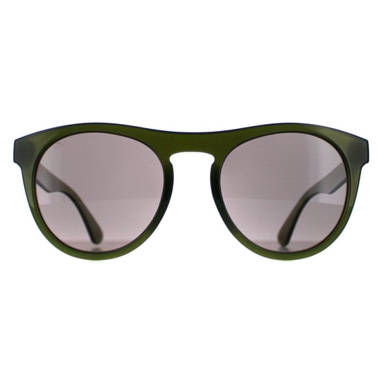 Serengeti Round Mens Shiny Milky Khaki Saturn Polarized Smoke Kingman