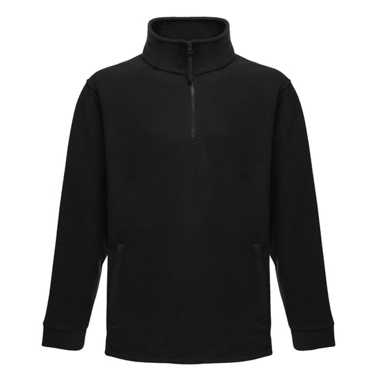 Regatta Thor Overhead Half Zip Anti-Pill Fleece Top (170 GSM) (Black)