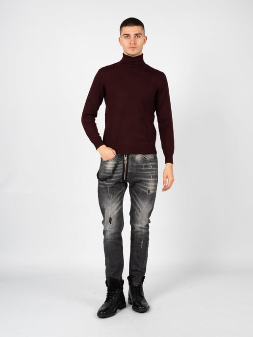 Xagon Man Pullover Turtleneck Men's Red - Image 2