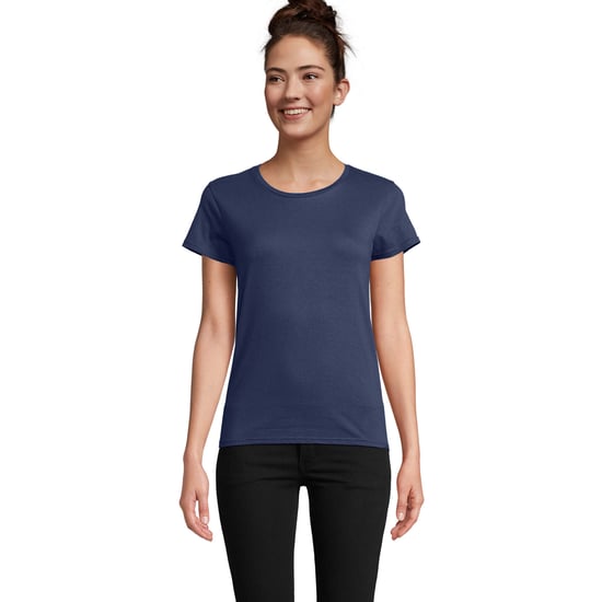 SOLS Womens/Ladies Pioneer T-Shirt (Denim) - Image 1