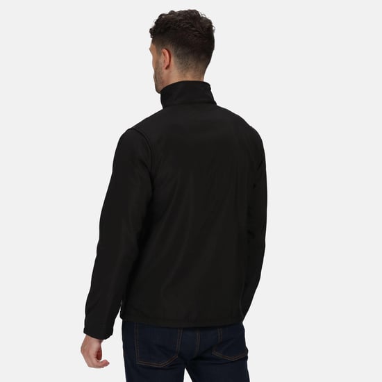 Regatta Mens Ablaze Printable Softshell Jacket (Black/Classic Red)