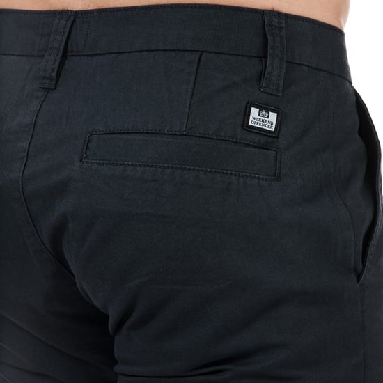 Men's Weekend Offender Dillenger Cotton Twill Chino Shorts in Navy
