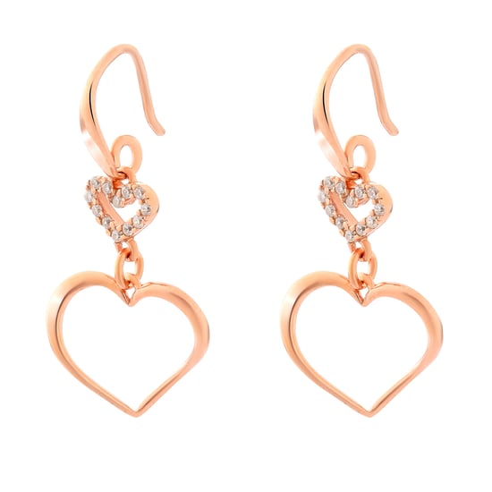 Orphelia 'Alfina' Dames 925 Sterling Zilveren Dangle Oorbellen - Roze ZO-7383 - Image 3