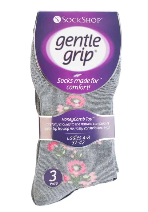 Gentle Grip - 6 par icke elastiska Gentle Grip-strumpor för damer - GG45 - Image 2