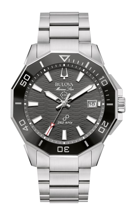 Bulova Marine Star C Series Hpq Precisionist Heren Zilveren Horloge 96B434 - Image 1