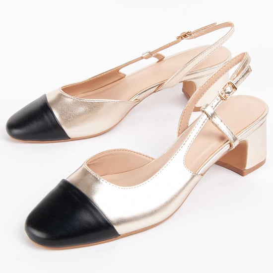 Montevita Heel Shoe Goldem Gold