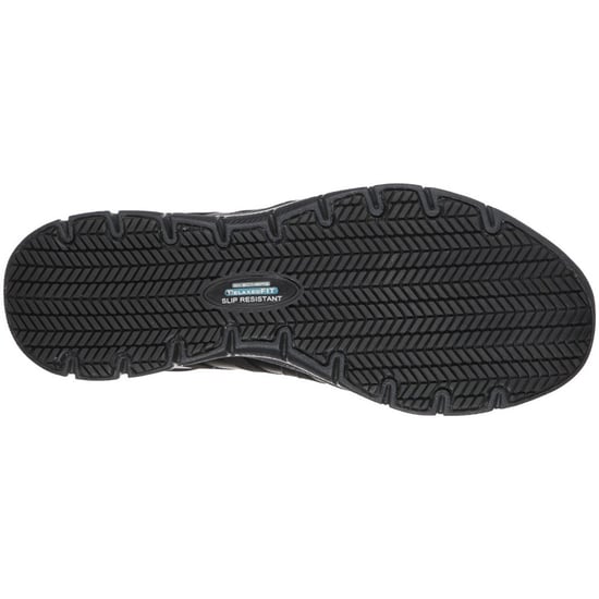 Skechers Workwear Ghenter Dagsby Leren Zwarte Sneakers Voor Dames - Image 4