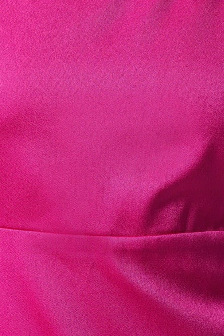 Satin Tie Shoulder Midi Bridesmaids Dress - Image 5