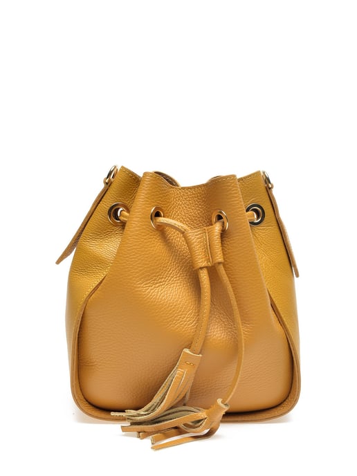 Carla Ferreri SS22 CF 1400 Mustard Leather Bag - Image 1